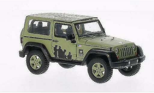 Jeep Wrangler US Army 1/43 Greenlight - matt-green 2012 diecast model cars