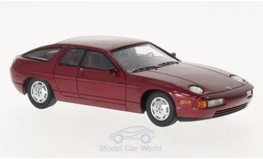 Diecast model cars Porsche 928 1/43 Kess Custom Factory metallic red 1986 4 door Sedan Porsche 928 1/43 Kess Custom Factory metallic red 1986 4 door Sedan diecast model cars