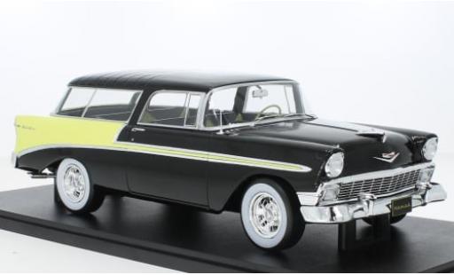 Diecast model cars Chevrolet Bel Air 1/18 KK Scale Nomad Custom schwarz/gelb 1956 1:18 Chevrolet Bel Air 1/18 KK Scale Nomad Custom schwarz/gelb 1956 1:18 diecast model cars