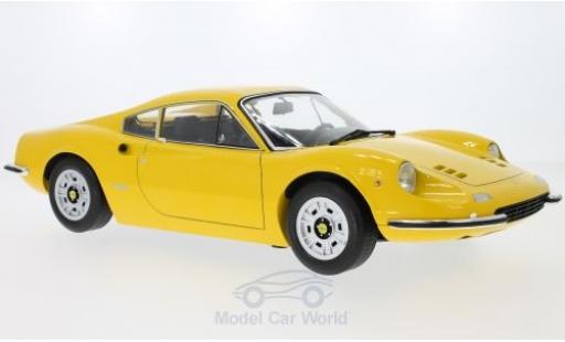 Diecast model cars Ferrari Dino 1/12 KK Scale 246GT yellow 1973 Ferrari Dino 1/12 KK Scale 246GT yellow 1973 diecast model cars