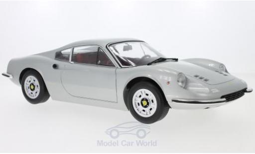 Diecast model cars Ferrari Dino 1/12 KK Scale 246GT grey 1973 Ferrari Dino 1/12 KK Scale 246GT grey 1973 diecast model cars