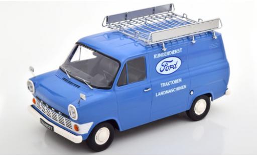Diecast model cars Ford Transit 1/18 KK Scale MK 1 Kasten blue Kundendienst 1965 avec Rack de toit Ford Transit 1/18 KK Scale MK 1 Kasten blue Kundendienst 1965 avec Rack de toit diecast model cars