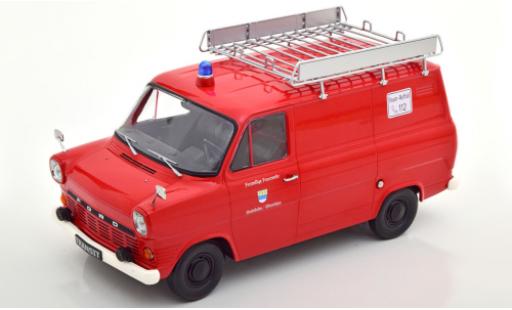 Diecast model cars Ford Transit 1/18 KK Scale MK 1 Kasten red Feuerwehr Stadtlohn 1965 avec Rack de toit Ford Transit 1/18 KK Scale MK 1 Kasten red Feuerwehr Stadtlohn 1965 avec Rack de toit diecast model cars