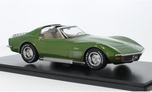 Diecast model cars Chevrolet Corvette 1/18 KK Scale (C3) metallise green 1972 Chevrolet Corvette 1/18 KK Scale (C3) metallise green 1972 diecast model cars