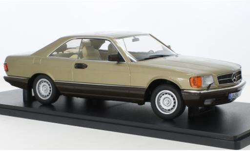 Diecast model cars Mercedes 560 1/18 KK Scale SEC (C126) gold 1987 Mercedes 560 1/18 KK Scale SEC (C126) gold 1987 diecast model cars