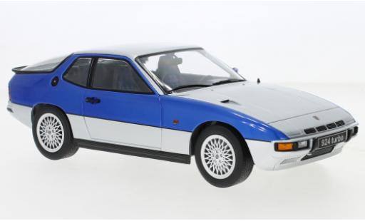 Diecast model cars Porsche 924 1/18 KK Scale Turbo grey/metallise blue 1986 Porsche 924 1/18 KK Scale Turbo grey/metallise blue 1986 diecast model cars