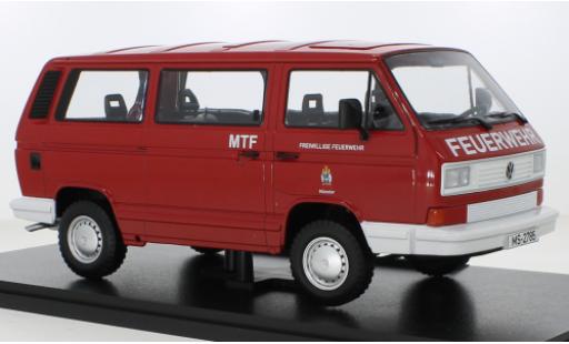Diecast model cars Volkswagen T3 1/18 KK Scale Bus Syncro Feuerwehr Münster 1987 Volkswagen T3 1/18 KK Scale Bus Syncro Feuerwehr Münster 1987 diecast model cars