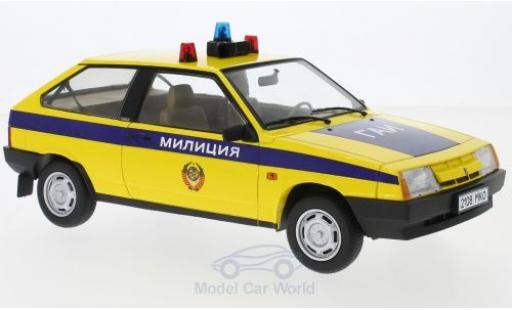 Diecast model cars Lada Samara 1/18 KK Scale yellow/blue Polizei SU Milizija 1984 Lada Samara 1/18 KK Scale yellow/blue Polizei SU Milizija 1984 diecast model cars