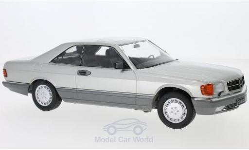 Diecast model cars Mercedes 560 1/18 KK Scale SEC (C126) grey 1985 Mercedes 560 1/18 KK Scale SEC (C126) grey 1985 diecast model cars