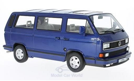 Diecast model cars Volkswagen Bulli 1/18 KK Scale T3 Multivan metallic blue 1992 Volkswagen Bulli 1/18 KK Scale T3 Multivan metallic blue 1992 diecast model cars