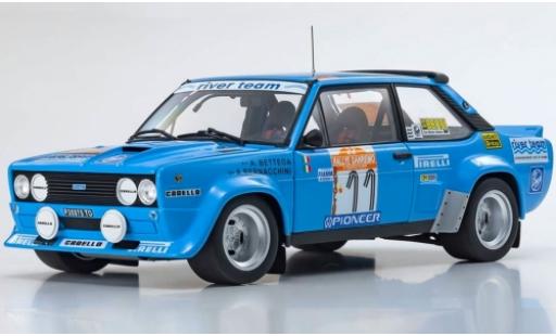 Diecast model cars Fiat 131 1/18 Kyosho Abarth No.11 River Team Rallye WM Rallye Sanremo 1980 A.Bettega/A.Bernacchini Fiat 131 1/18 Kyosho Abarth No.11 River Team Rallye WM Rallye Sanremo 1980 A.Bettega/A.Bernacchini diecast model cars