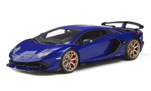 Diecast model cars Lamborghini Aventador 1/18 GT Spirit SVJ metallic blue Lamborghini Aventador 1/18 GT Spirit SVJ metallic blue diecast model cars