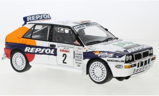 Diecast model cars Lancia Delta 1/18 Kyosho HF Integrale Evolutione No.2 Repsol Rallye WM Tour de Corse 1993 Lancia Delta 1/18 Kyosho HF Integrale Evolutione No.2 Repsol Rallye WM Tour de Corse 1993 diecast model cars