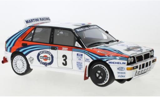 Diecast model cars Lancia Delta 1/18 Kyosho HF Integrale Evolutione No.3 Martini Racing Martini Rallye WM Tour de Corse 1992 Lancia Delta 1/18 Kyosho HF Integrale Evolutione No.3 Martini Racing Martini Rallye WM Tour de Corse 1992 diecast model cars