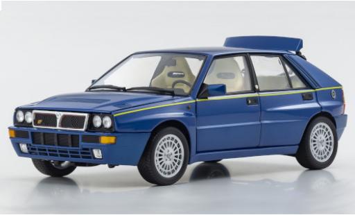 Diecast model cars Lancia Delta 1/18 Kyosho HF Integrale metallic blue/yellow Lancia Delta 1/18 Kyosho HF Integrale metallic blue/yellow diecast model cars