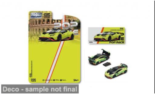 Lamborghini Huracan 1/64 Pop Race STO gr&uuml;n Enigma Exclusive 1:64 diecast model cars