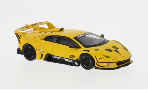 Diecast model cars Lamborghini Murcielago LB-Silhouette Works GT Evo gelb/schwarz 2025 1/64 Mini GT
