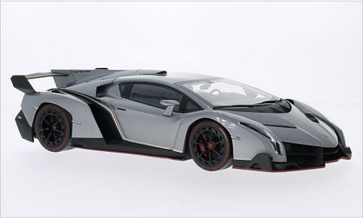 Lamborghini Veneno Coupe 1/18 Kyosho metallic grey/red diecast model cars