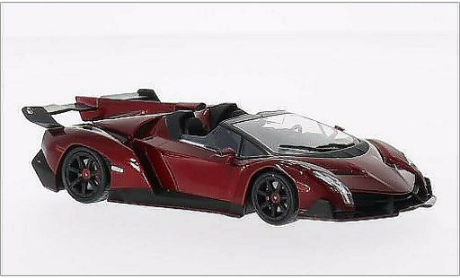 Lamborghini Veneno Roadster 1/43 WhiteBox metallic red 2013 diecast model cars