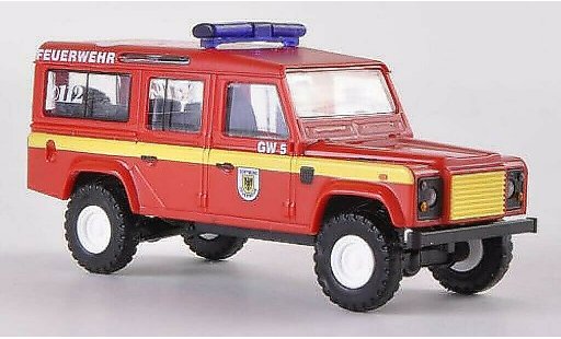 Land Rover Defender 110 1/87 Busch SW Fire brigade Dortmund 1983 diecast model cars