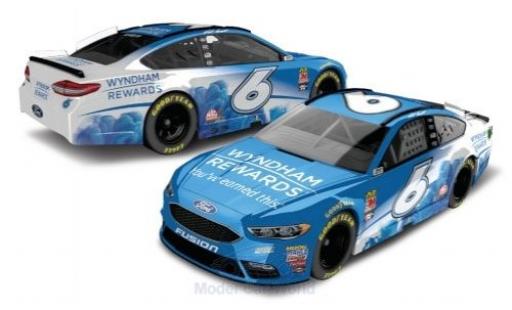 Ford Fusion 1/64 Lionel Racing No.6 Roush Fenway Racing Wyndham Rewards Nascar 2018 M.Kenseth diecast model cars