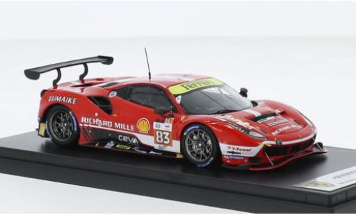Ferrari 488 1/43 Look Smart GTE EVO No.83 Richard Mille AF Corse 24h Le Mans 2023 1:43 diecast model cars