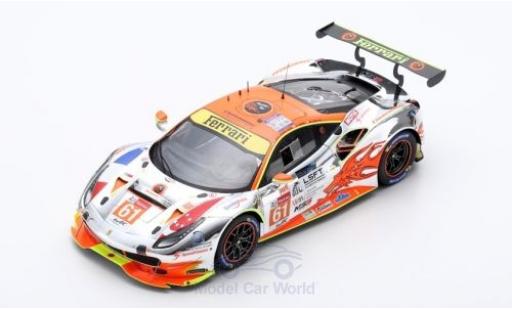 Diecast model cars Ferrari 488 1/18 Look Smart GTE No.61 Clearwater Racing 24h Le Mans 2018 M.Griffin/W.S.Mok/K.Sawa Ferrari 488 1/18 Look Smart GTE No.61 Clearwater Racing 24h Le Mans 2018 M.Griffin/W.S.Mok/K.Sawa diecast model cars