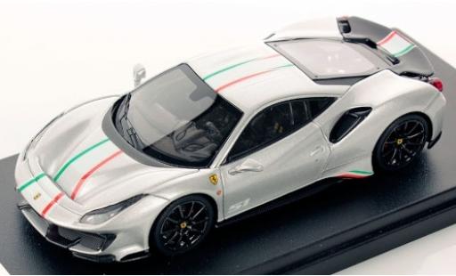 Ferrari 488 1/43 Look Smart Pista Piloti grey/Dekor diecast model cars
