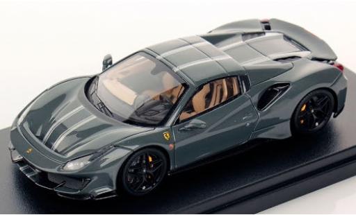 Ferrari 488 1/43 Look Smart Pista Spider Hardtop grey/grey 2018 diecast model cars