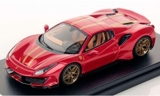 Ferrari 488 1/43 Look Smart Pista Spider Hardtop metallic red/gold 2018 diecast model cars