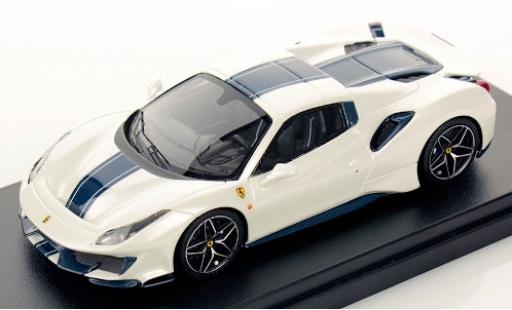 Ferrari 488 1/43 Look Smart Pista Spider Hardtop metallic white/blue 2018 Monterrey Car Week diecast model cars
