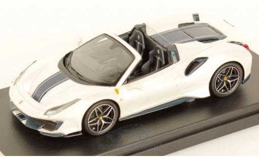 Ferrari 488 1/43 Look Smart Pista Spider metallic white/black 2018 diecast model cars