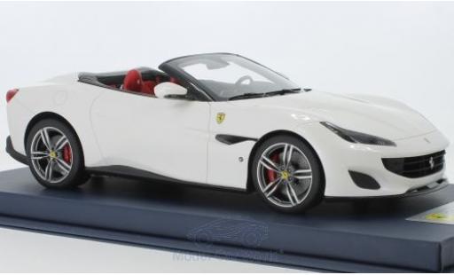 Ferrari Portofino 1/18 Look Smart metallic white 2018 diecast model cars