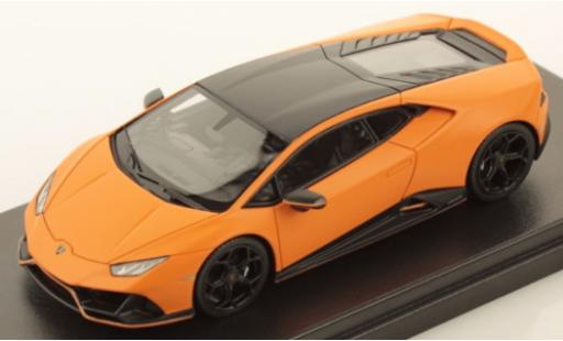 Lamborghini Huracan 1/43 Look Smart Evo Fluo Capsule matt-orange/matt-black diecast model cars
