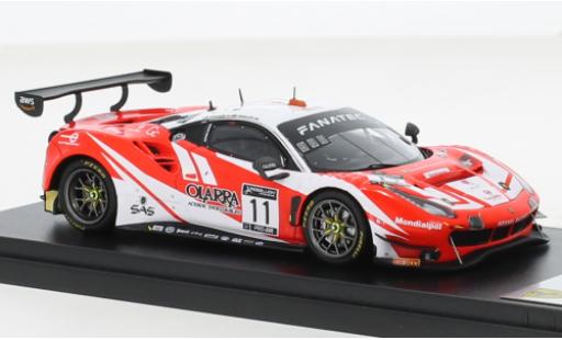Ferrari 488 1/43 Look Smart GT3 EVO No.11 Kessel Racing 24h Spa 2021 diecast model cars