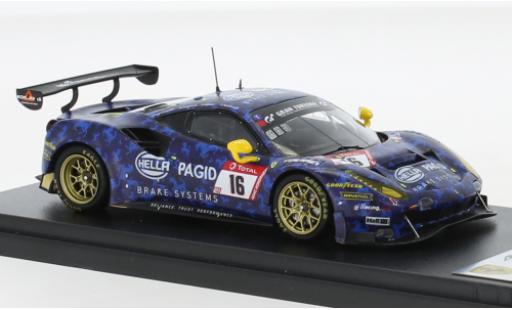 Ferrari 488 1/43 Look Smart GT3 EVO No.16 Hella Pagid - Racing One 24h Nürburgring 2021 diecast model cars