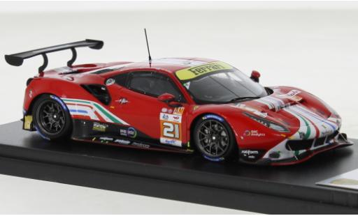 Ferrari 488 1/43 Look Smart GTE EVO No.21 AF Corse 24h Le Mans 2022 diecast model cars