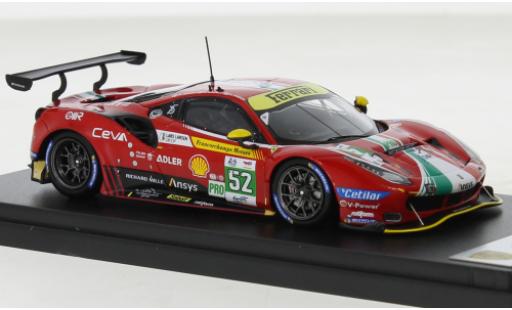 Ferrari 488 1/43 Look Smart GTE EVO No.52 AF Corse 24h Le Mans 2022 diecast model cars