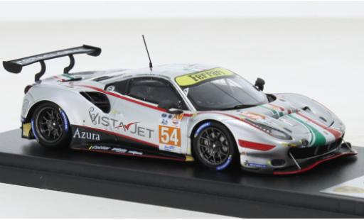 Ferrari 488 1/43 Look Smart GTE EVO No.54 AF Corse 24h Le Mans 2022 diecast model cars