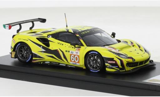 Ferrari 488 1/43 Look Smart GTE EVO No.60 Iron Lynx 24h Le Mans 2022 diecast model cars