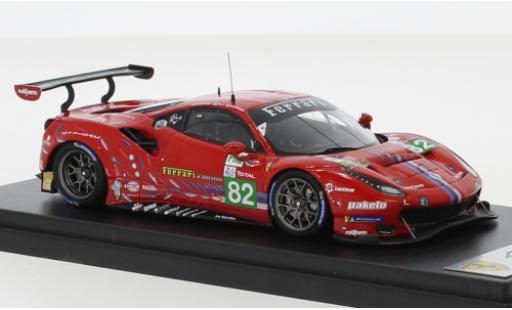 Ferrari 488 1/43 Look Smart GTE EVO No.82 Risi Competizione 24h Le Mans 2020 diecast model cars