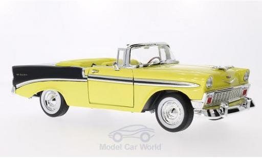 Diecast model cars Chevrolet Bel Air 1/18 Lucky Die Cast metallic yellow/black 1956 Chevrolet Bel Air 1/18 Lucky Die Cast metallic yellow/black 1956 diecast model cars