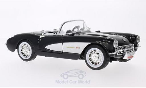 Diecast model cars Chevrolet Corvette 1/18 Lucky Die Cast black/white 1957 Chevrolet Corvette 1/18 Lucky Die Cast black/white 1957 diecast model cars