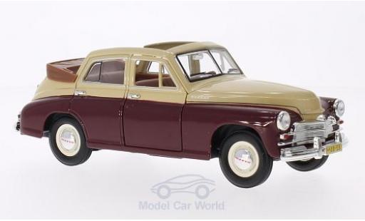 Gaz M20 1/18 Lucky Die Cast GAZ Pobeda Cabrio-Limousine red/beige diecast model cars