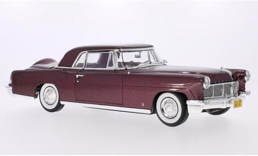 Diecast model cars Lincoln Continental 1/18 Lucky Die Cast Mark II metallic red 1956 Lincoln Continental 1/18 Lucky Die Cast Mark II metallic red 1956 diecast model cars