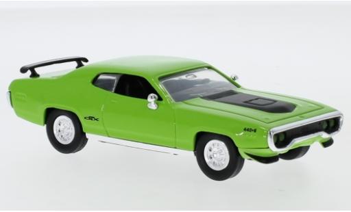 Diecast model cars Plymouth GTX 1/43 Lucky Die Cast green/matt-black 1971 Plymouth GTX 1/43 Lucky Die Cast green/matt-black 1971 diecast model cars