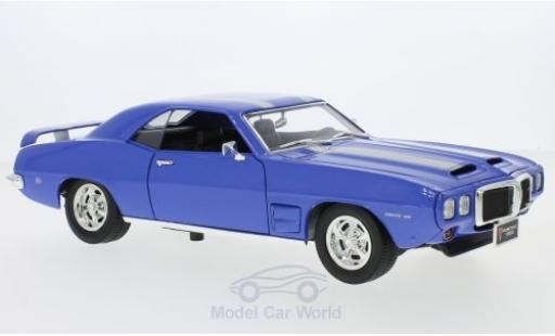 Diecast model cars Pontiac Firebird 1969 1/18 Lucky Die Cast Trans Am metallic blue/grey 1969 Pontiac Firebird 1969 1/18 Lucky Die Cast Trans Am metallic blue/grey 1969 diecast model cars