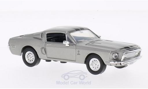 Diecast model cars Shelby GT 500 1/43 Lucky Die Cast -KR mit blacken Streifen grey 1968 ohne Vitrine Shelby GT 500 1/43 Lucky Die Cast -KR mit blacken Streifen grey 1968 ohne Vitrine diecast model cars