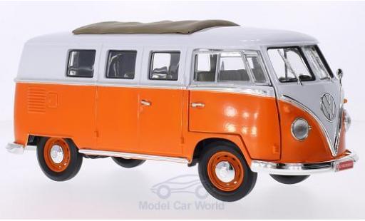 Diecast model cars Volkswagen T1 1/18 Lucky Die Cast Microbus orange/white 1962 Faltdach mit Funktion Volkswagen T1 1/18 Lucky Die Cast Microbus orange/white 1962 Faltdach mit Funktion diecast model cars
