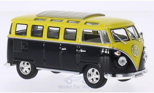 Diecast model cars Volkswagen T1 B 1/43 Lucky Die Cast Samba black/yellow 1962 Faltdach geschlossen mit Chromstoßstangen und -felgen Volkswagen T1 B 1/43 Lucky Die Cast Samba black/yellow 1962 Faltdach geschlossen mit Chromstoßstangen und -felgen diecast model cars